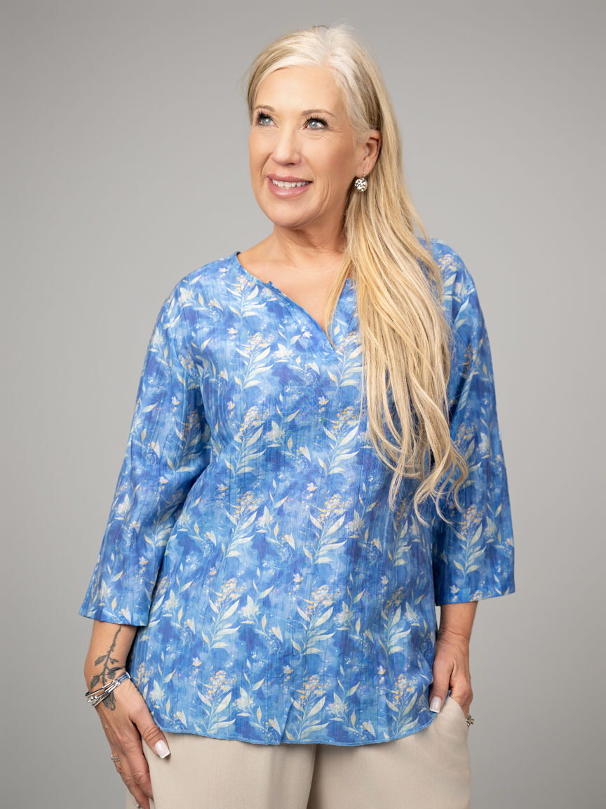 3/4 Sleeve Semi-Sheer top