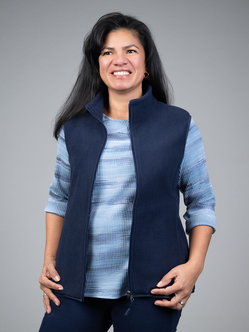 Fleece Zip-Up Vest Image 2