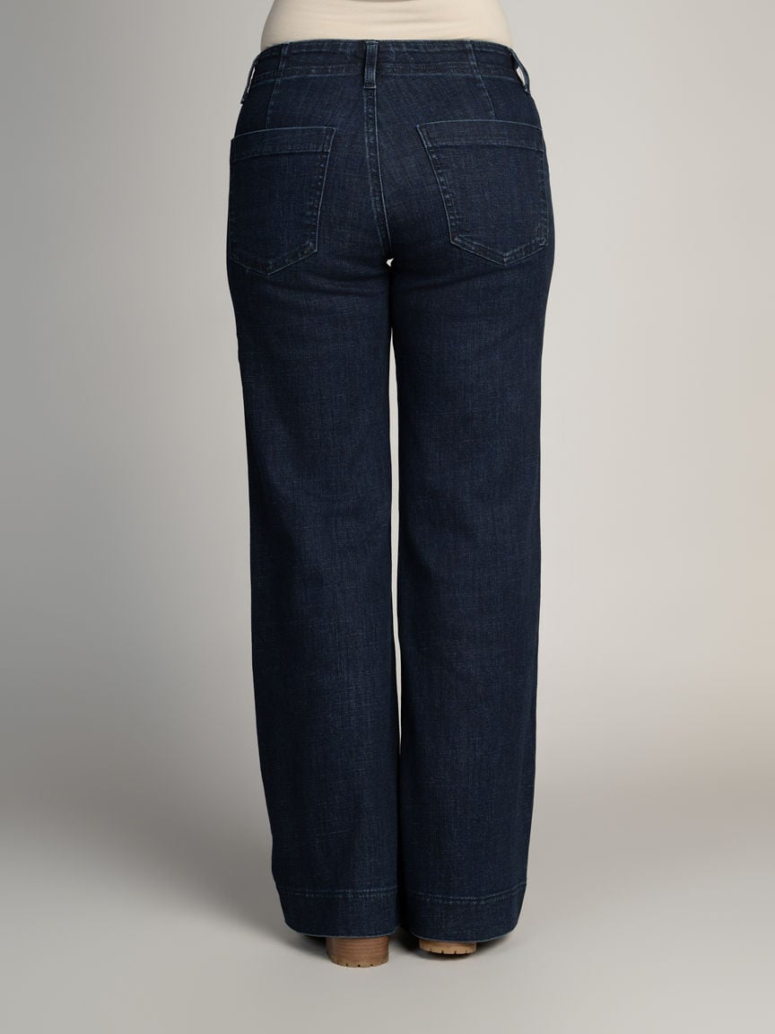Mid-Rise Suki Wide Leg Trouser