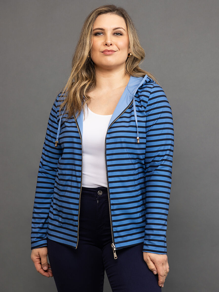 Reversible Hooded Raincoat Image 2