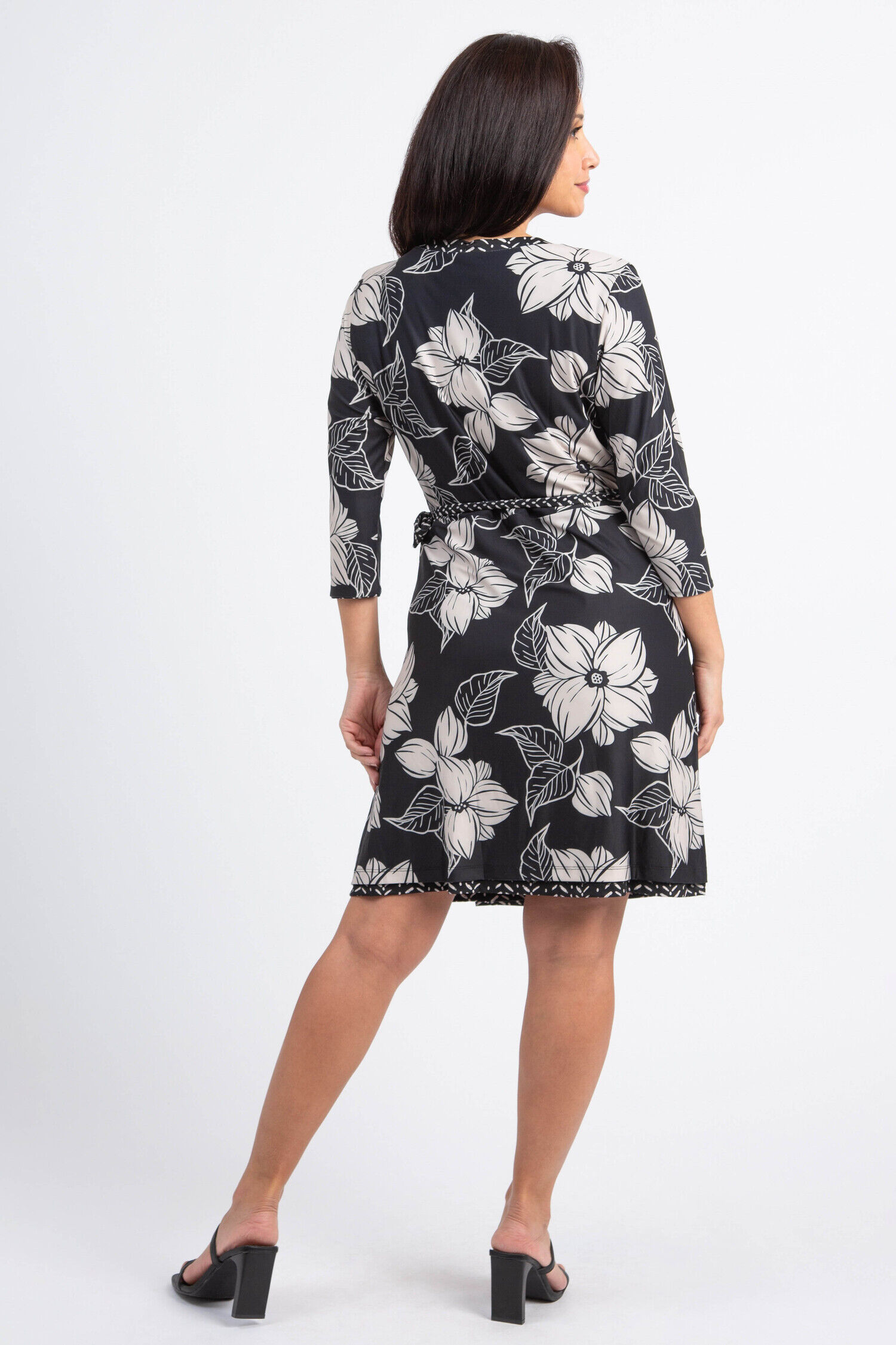 Reversible Printed Wrap Dress Image 3