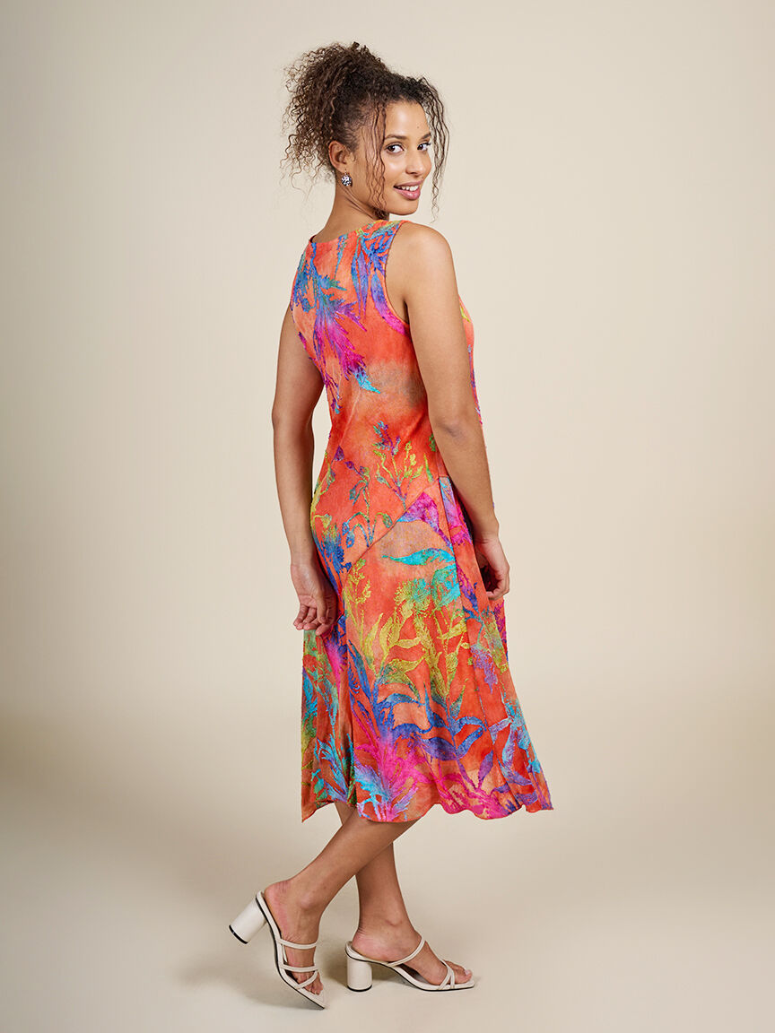Colourful Sleeveless Maxi Dress  Image 3
