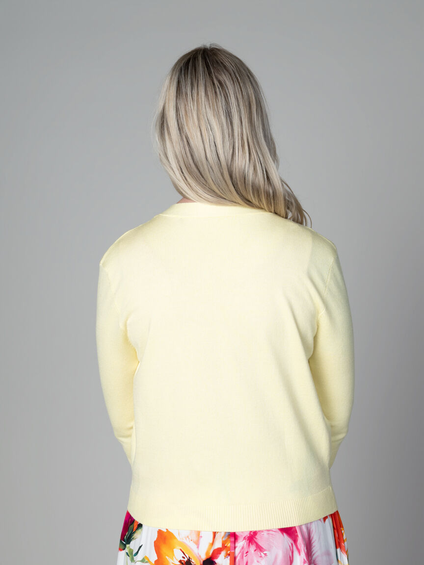 Lightweight 3/4 Sleeve Open Front Cardigan Image 4