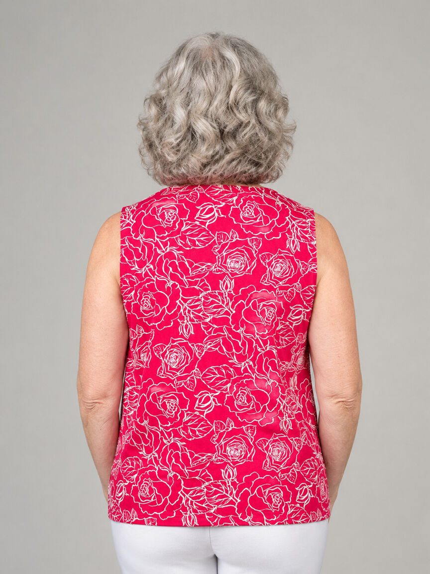 Sleeveless V-Neck Top
