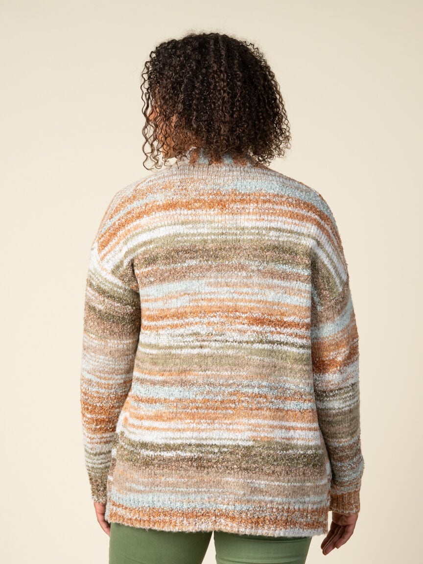 Long Sleeve Space-Dye Cardigan