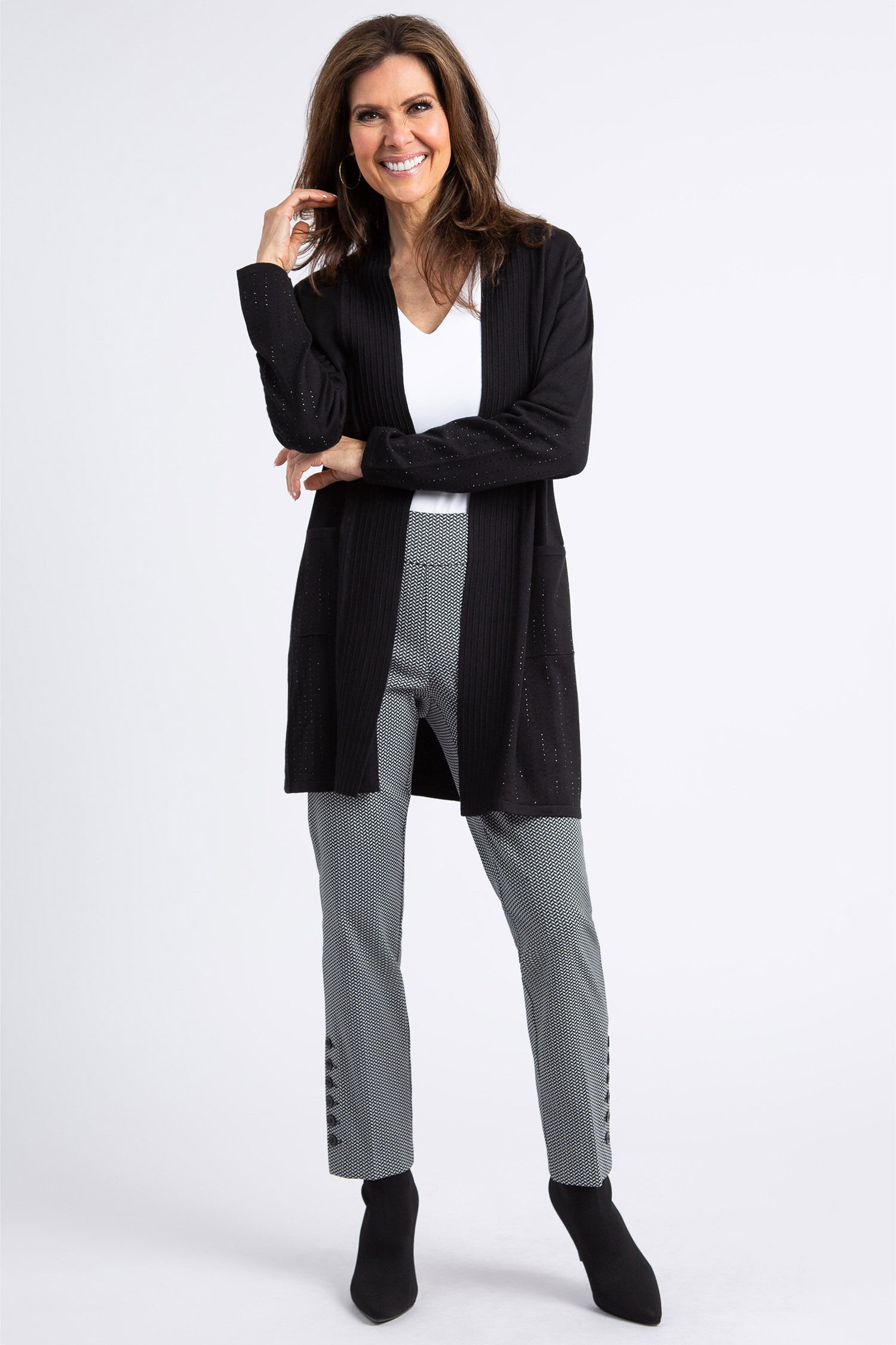 Open-Front Embellished Cardigan Image 1