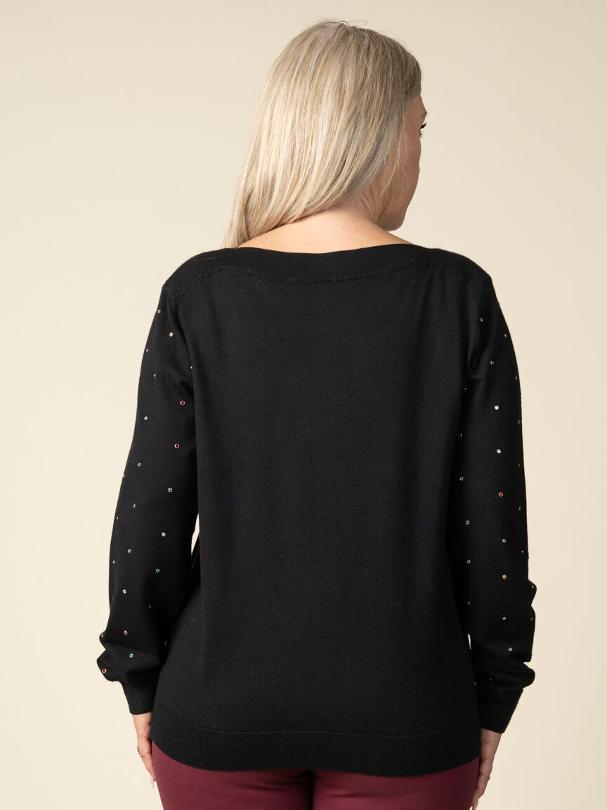 Long Sleeve Gemstone Sweater