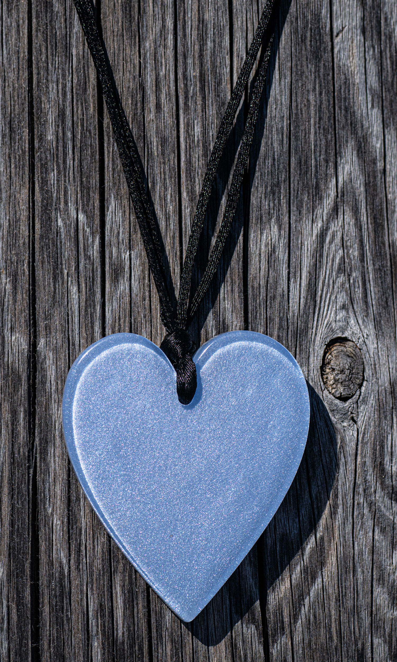 Handcrafted Resin Large Heart Pendant Image 2