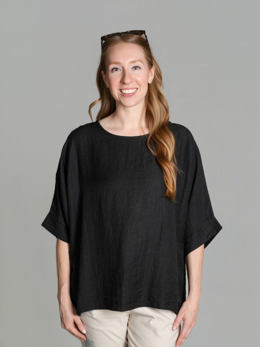 Linen Airflow Short Sleeve Top