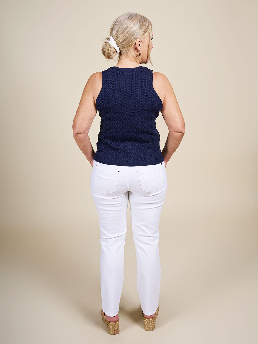 Sweater Vest with Wooden Buttons  Image 2