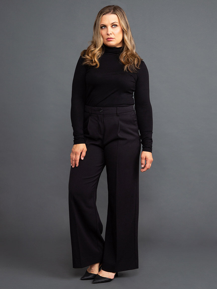 Long Sleeve Mock Neck Top Image 1