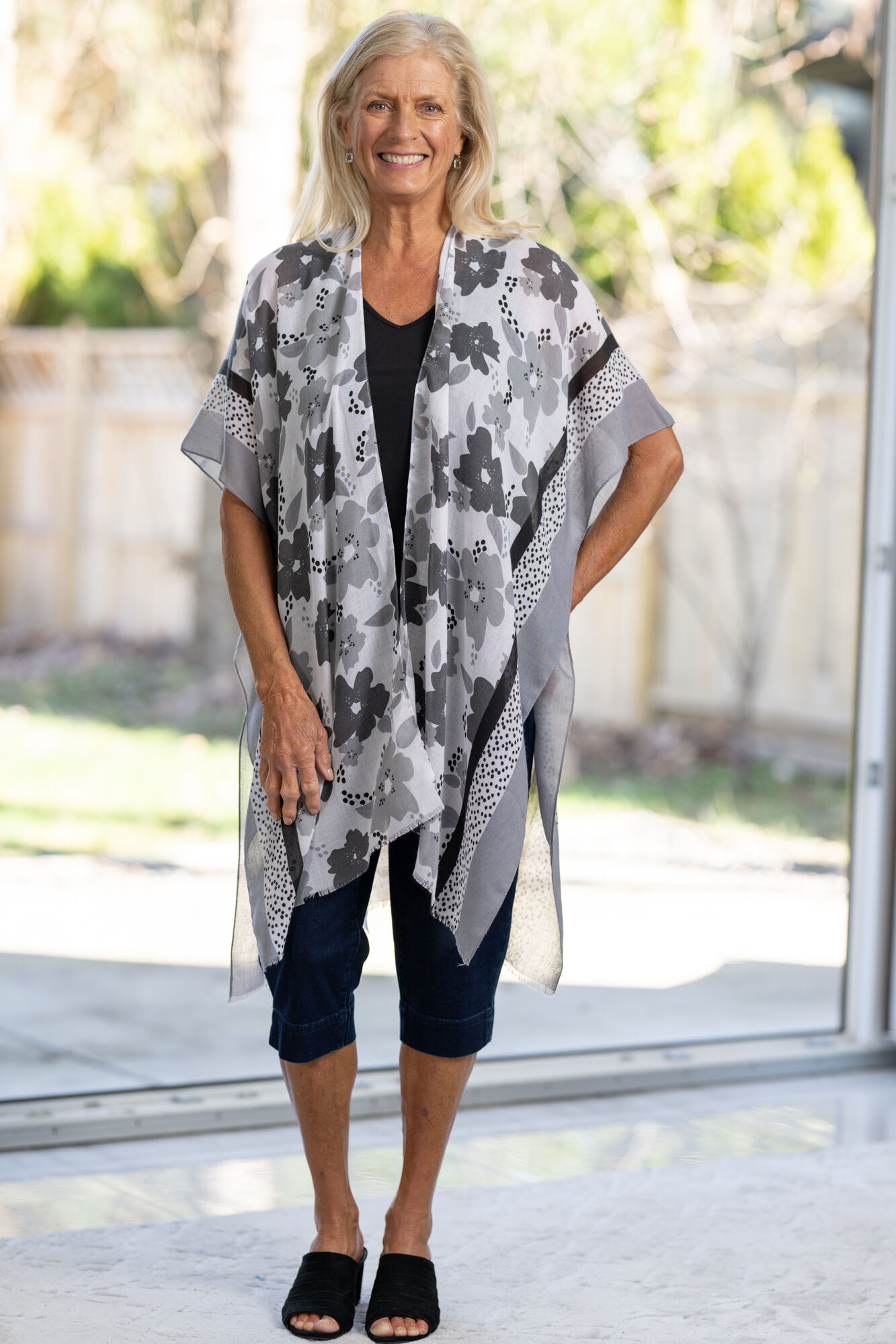 Open Front Kimono Image 1