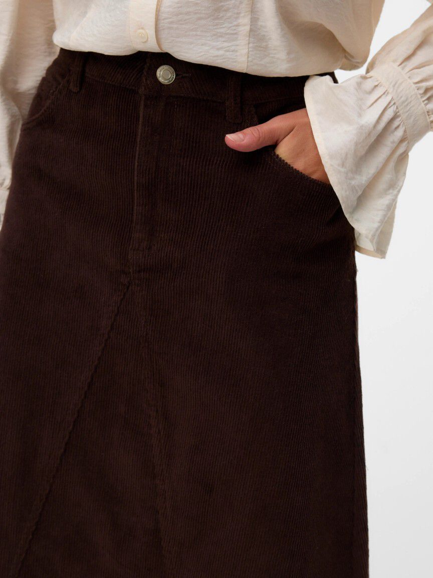 Midi Corduroy Skirt
