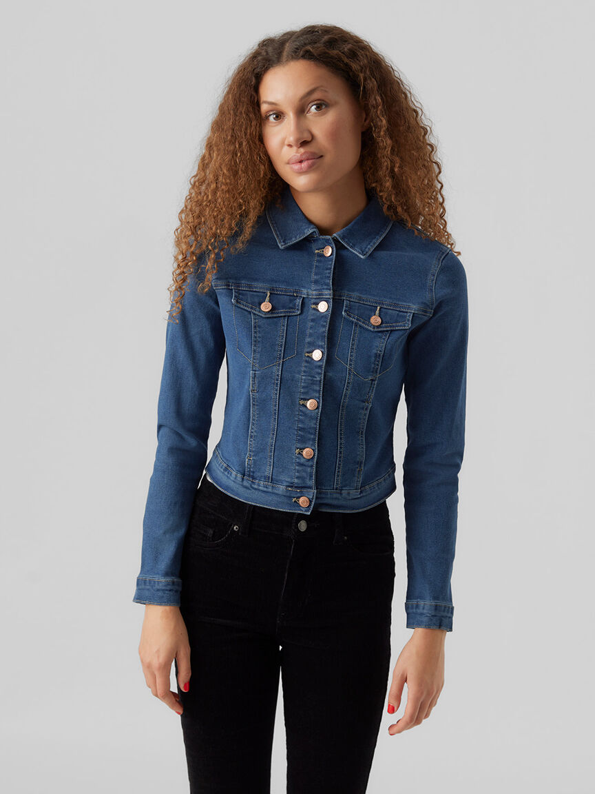 Long Sleeve Slim Denim Jacket