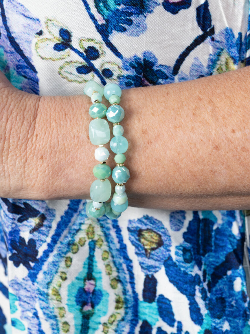 2 Piece Crystal Bracelet Set Image 2