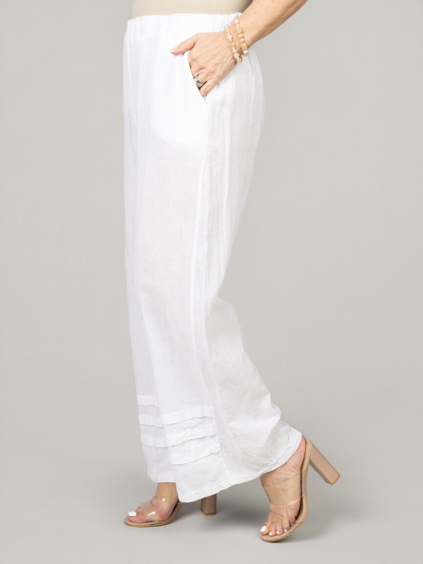 Wide Leg Pull-On Pants