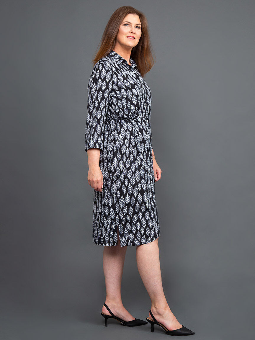 Midi Shirt Dress Image 2