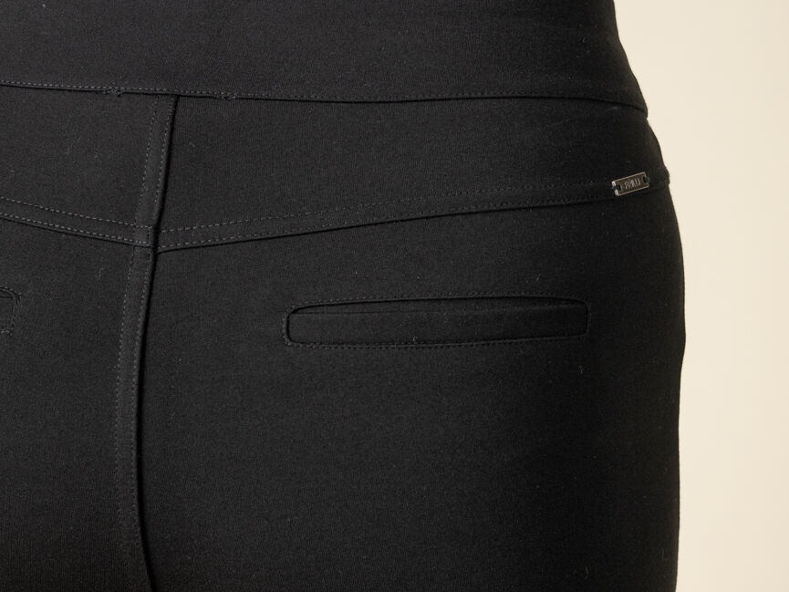 Pull-On Pants With Faux Zipper Pockets