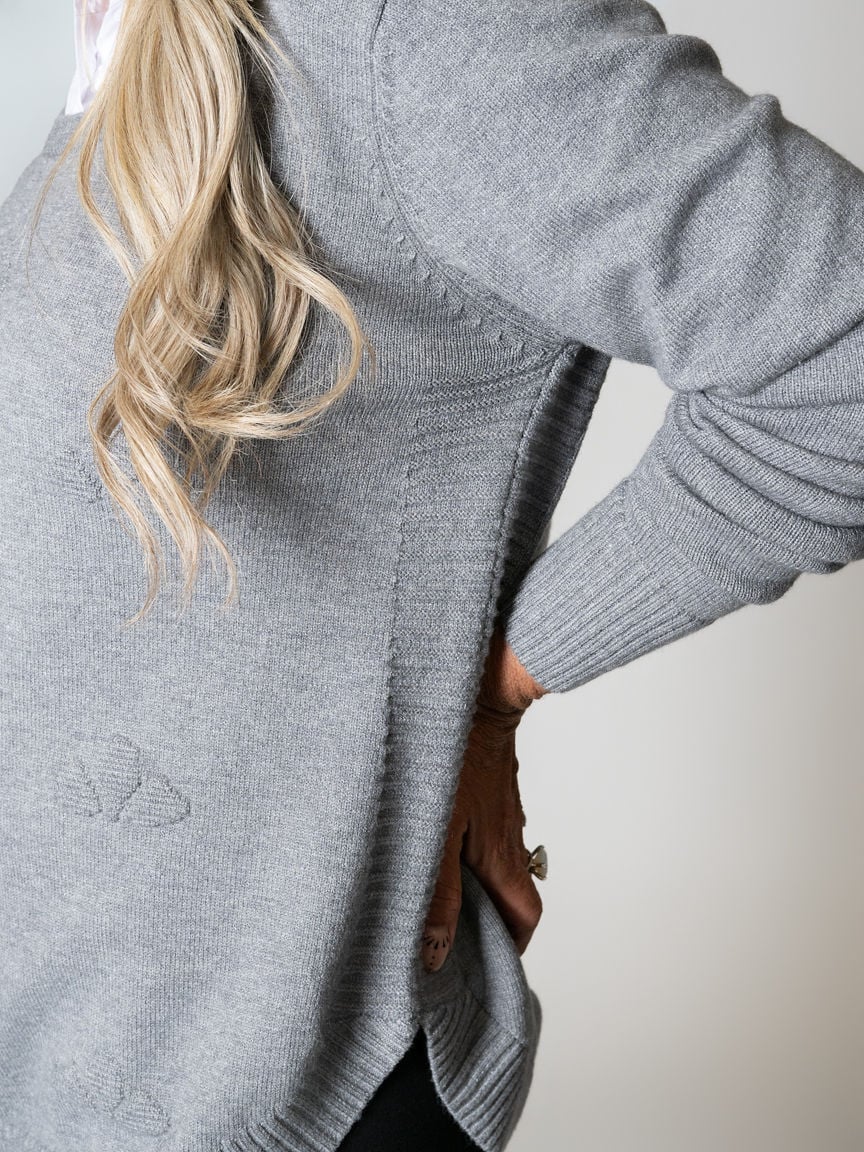 Layered Look Sweater Shirt