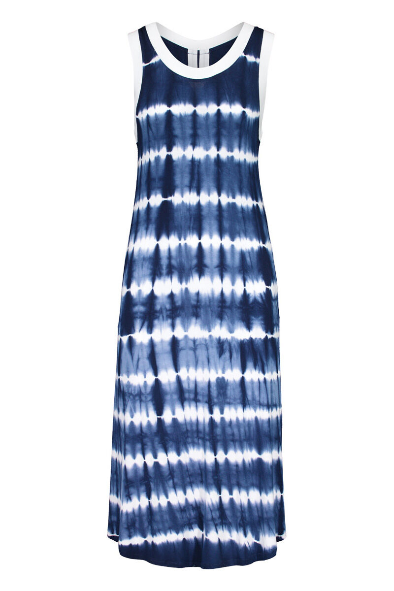 Tribal Sleeveless Tie Dye Maxi Dress  Image 2