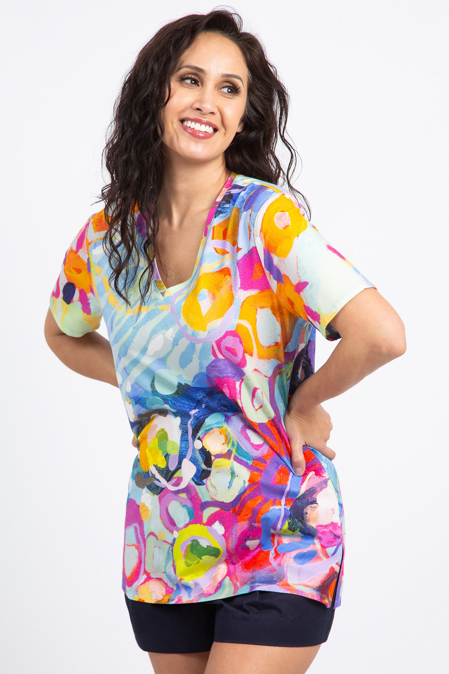 Abstract Art Bamboo Tee Image 1