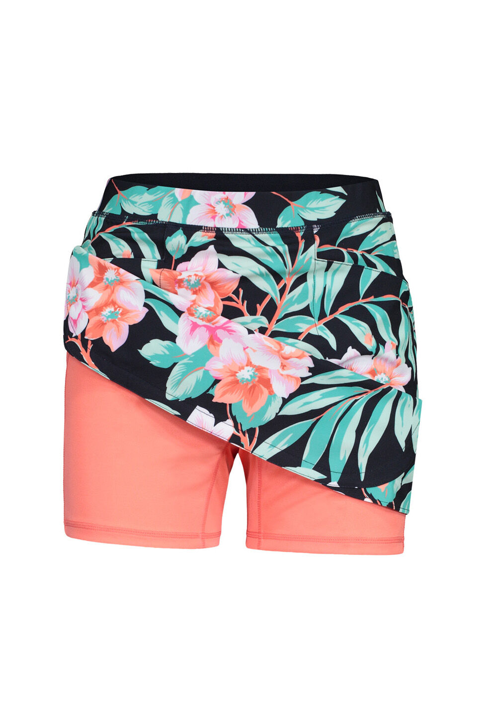 Floral Print Golf Skort with Pockets Image 4