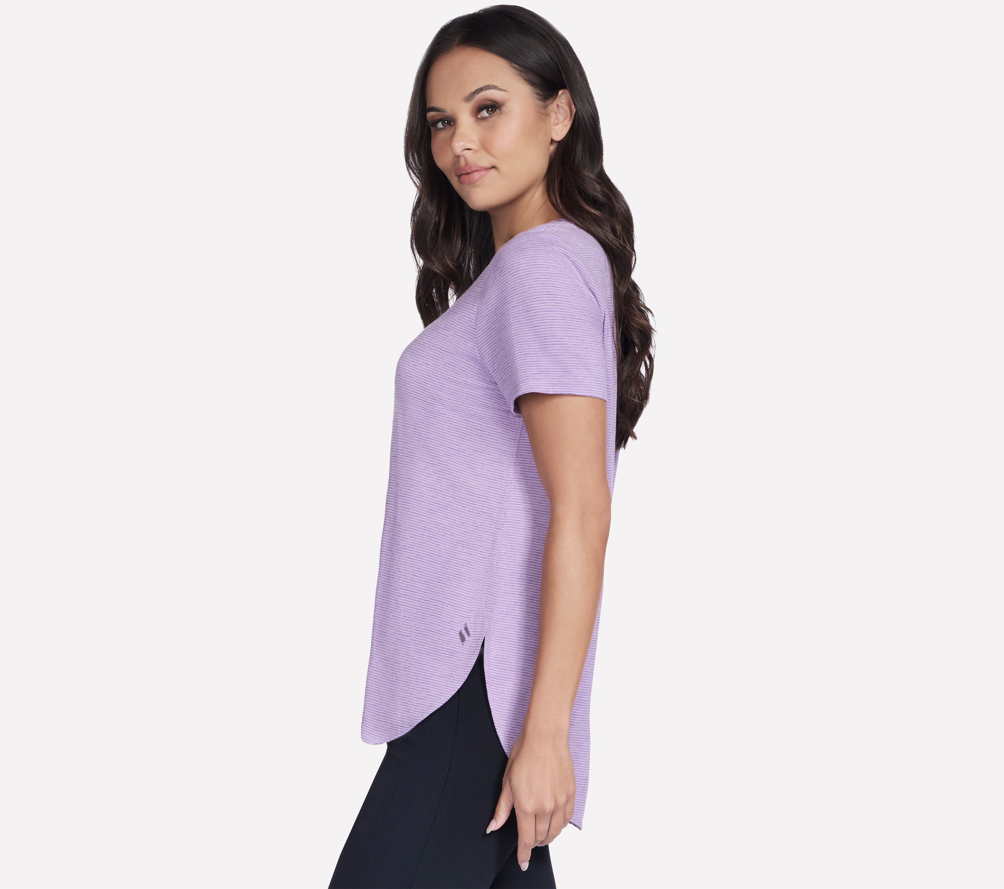 Short Sleeve GODRI Striped Top Image 3