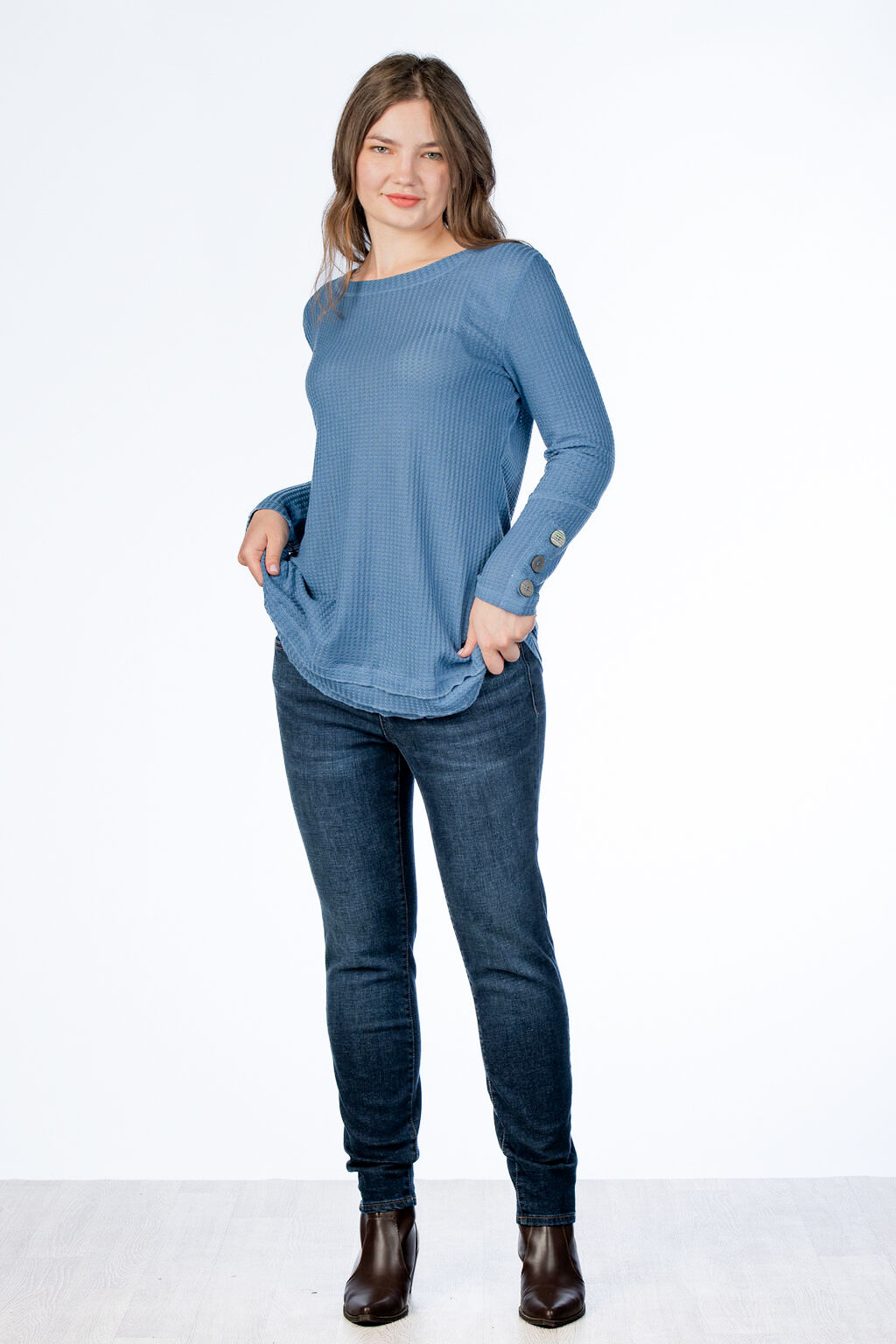 Ruffle Waffle Top Image 4