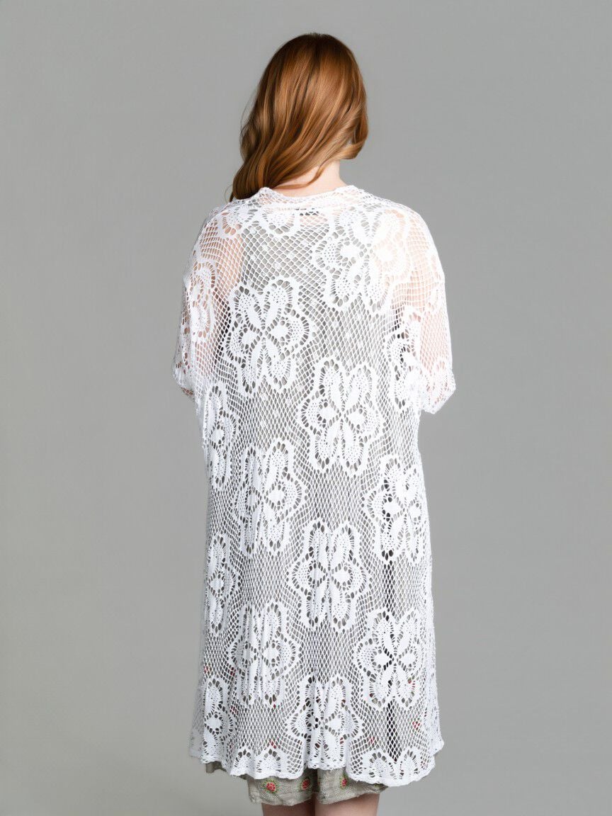 Long Sleeve Mesh Cardigan