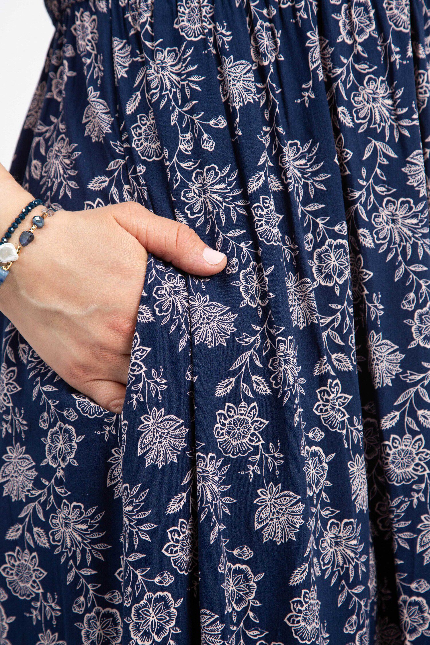 Smocked Chest Maxi Dress Image 5