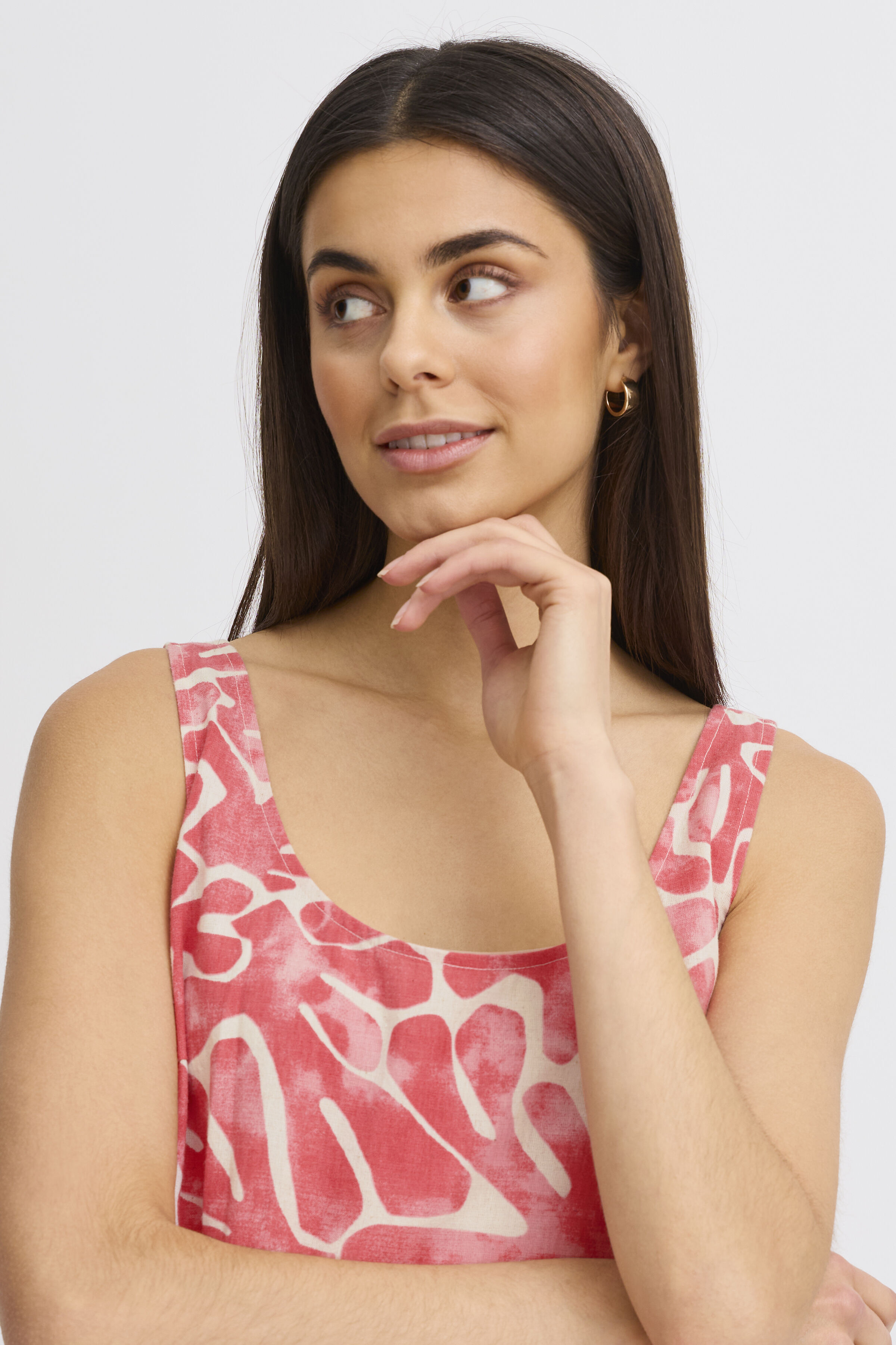 Cotton Linen Blend Sleeveless Top