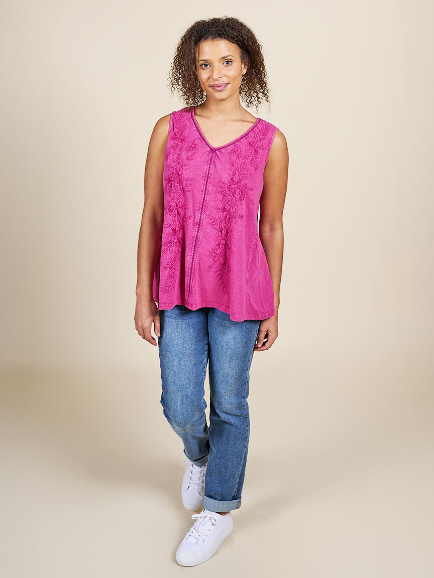 Sleeveless Cotton Top  Image 1