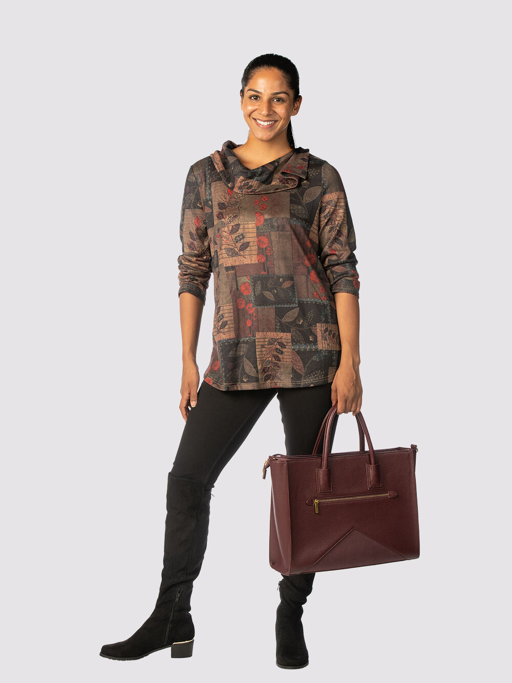 Bronze Patchwork Top Image 2