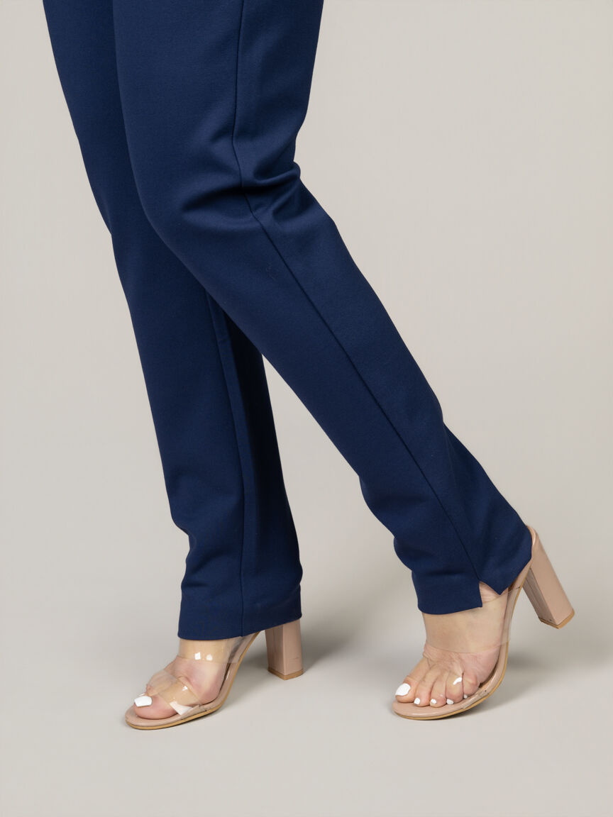 Petite Pull-On Slim Leg Trousers