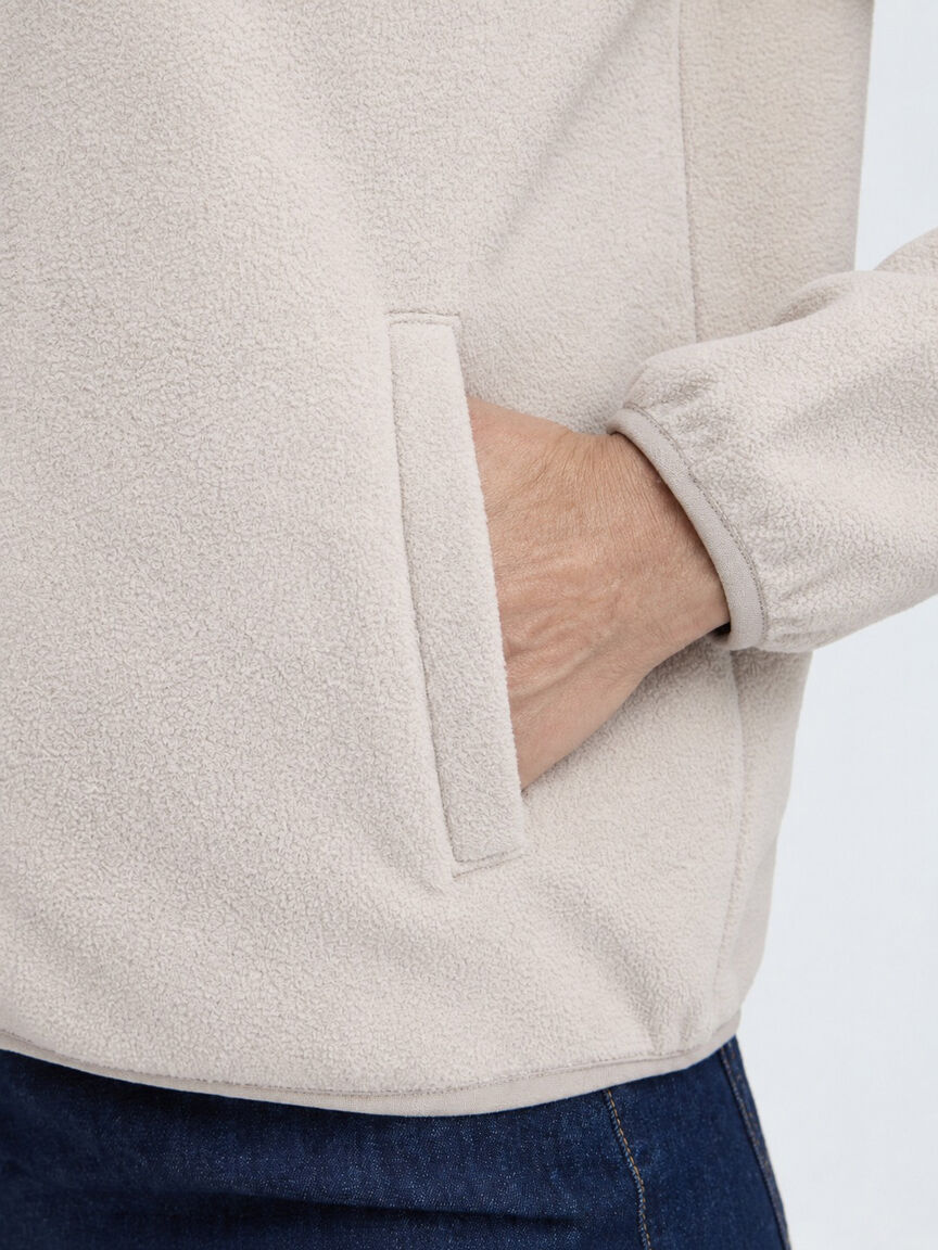Cream Fleece Jacket