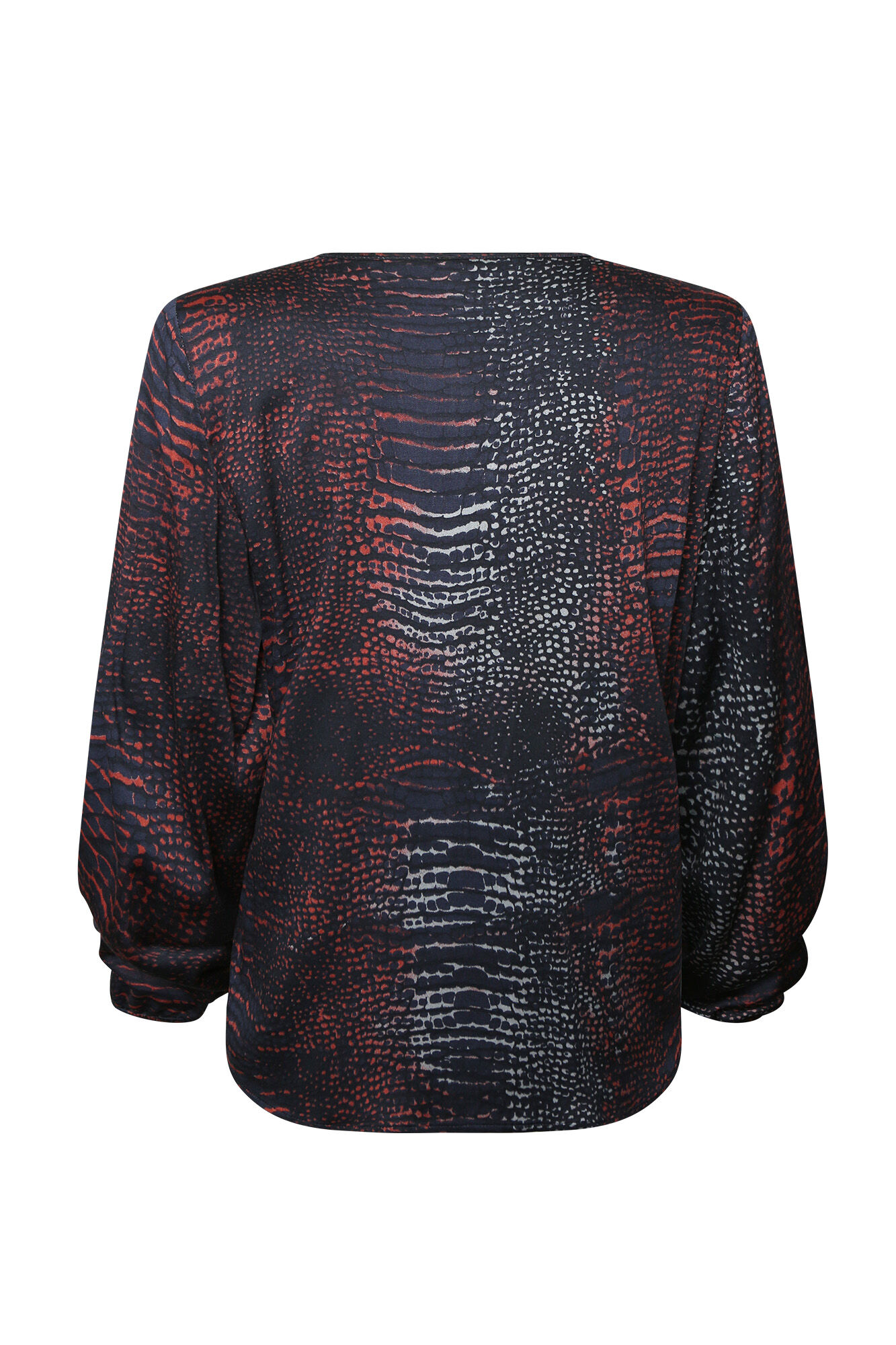 Front Pleated Challis Blouse Image 2