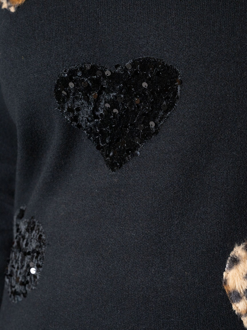 Heart Crew Neck Sweater