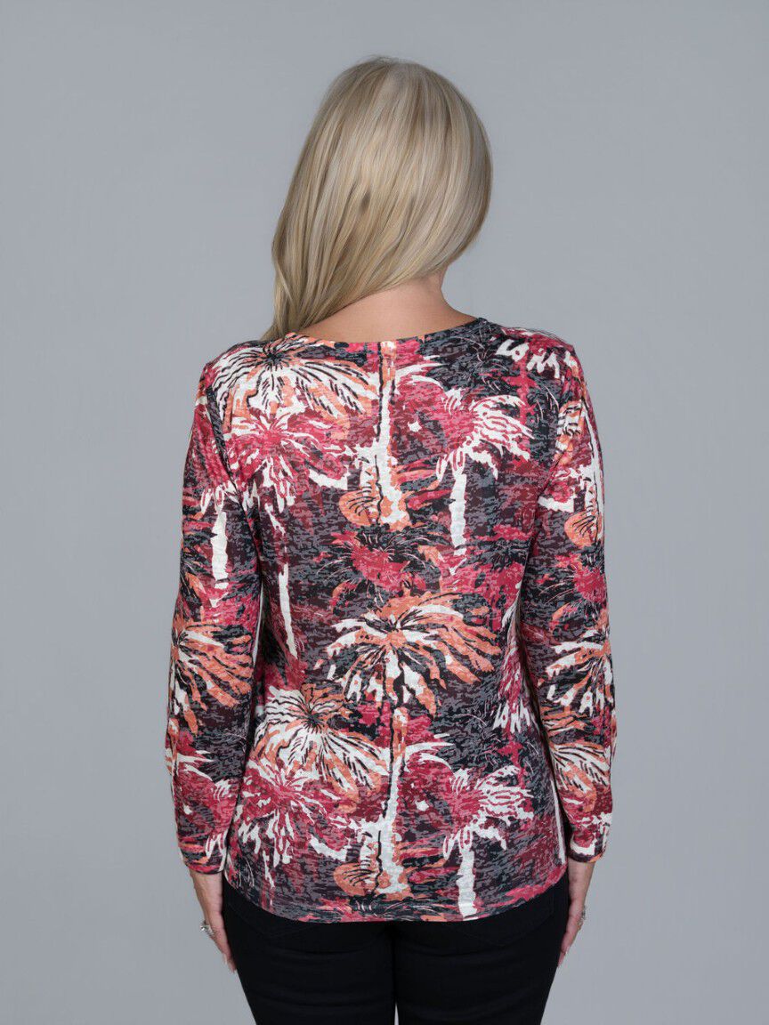 Long Sleeve Burnout Top