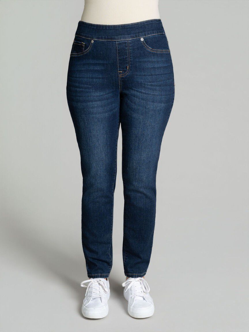 Eco-Friendly Audrey Pull-On Straight Jeans