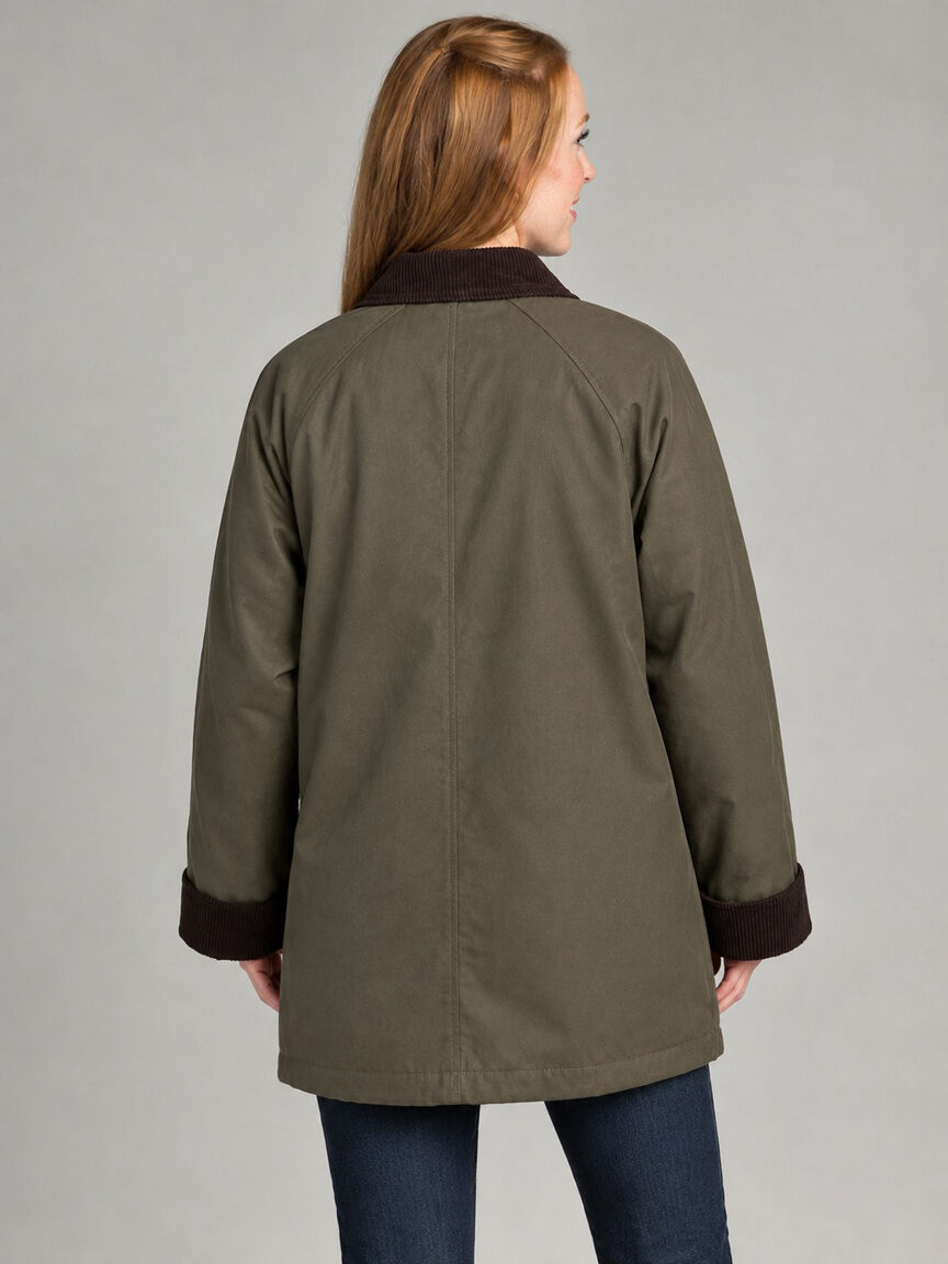 Corduroy Trim Utility Jacket