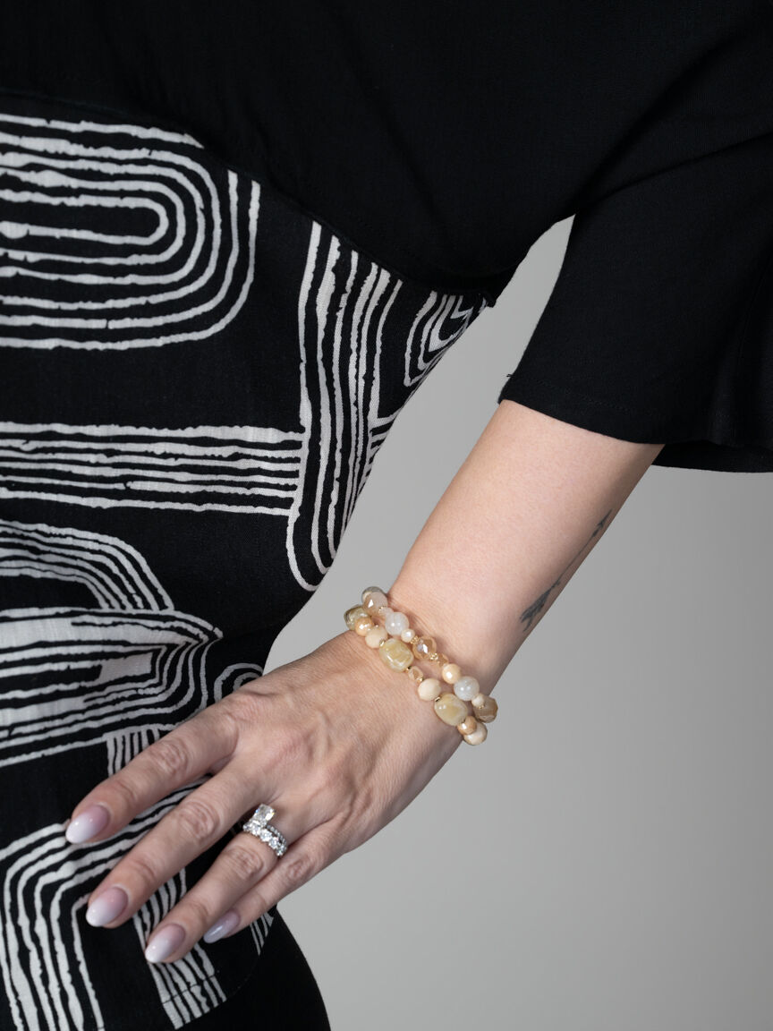 Patchwork Panel Drop Shoulder Top