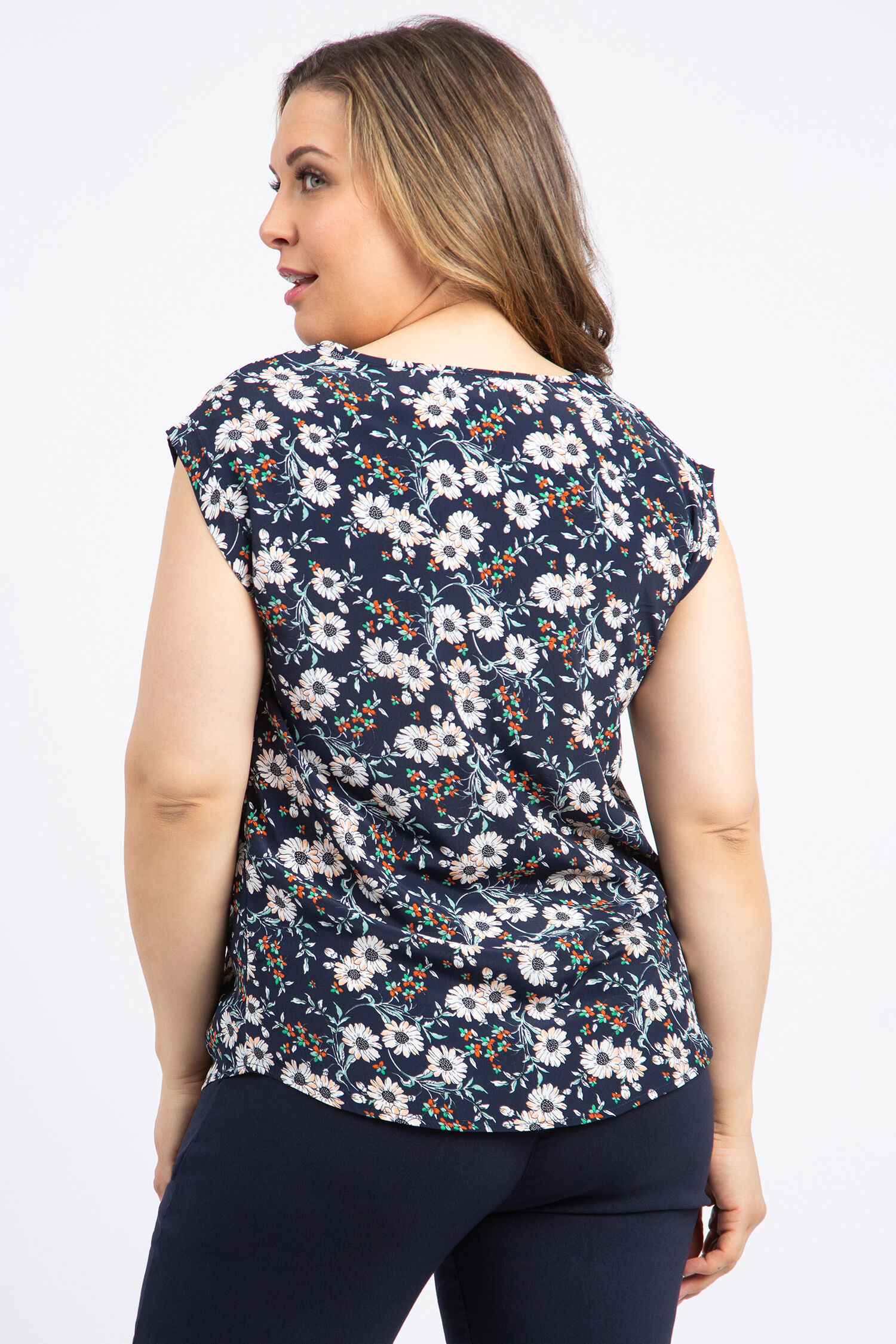 Cap Sleeve Daisy Blouse Image 4