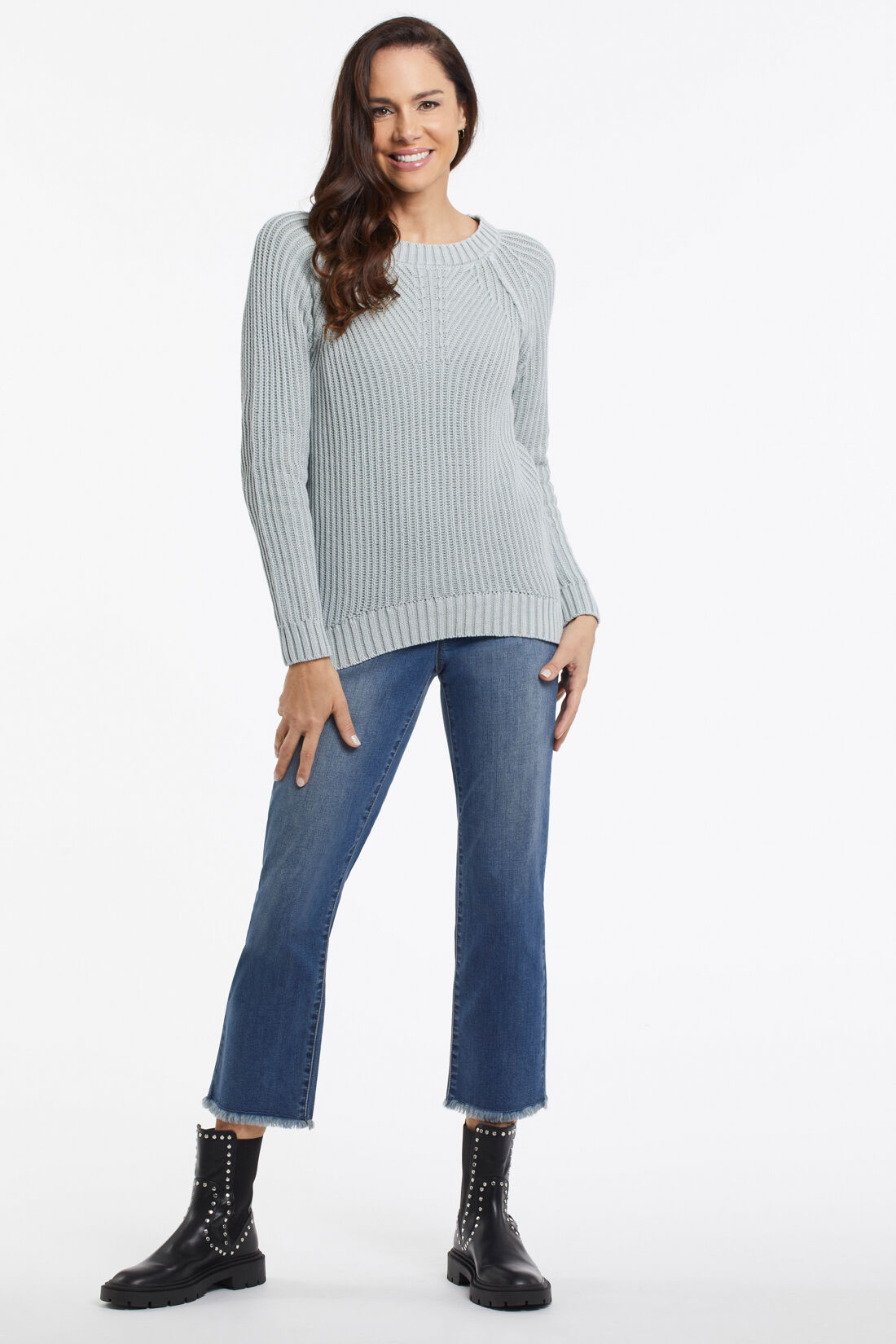 Braided Cotton Sweater Image 1