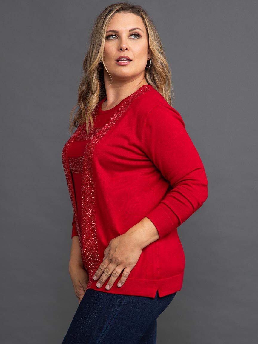 Sweater Twin Set with Hotfix Image 3