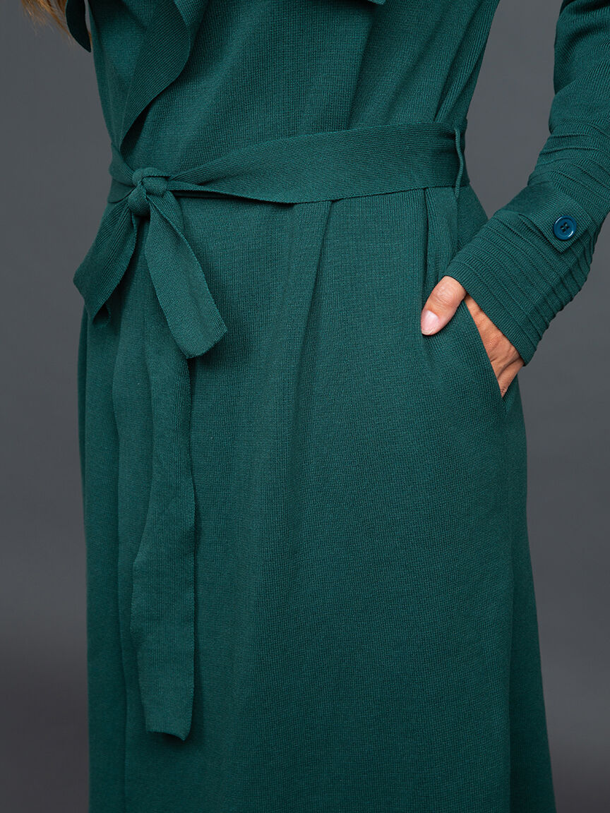 Knit Trench Coatigan Image 6