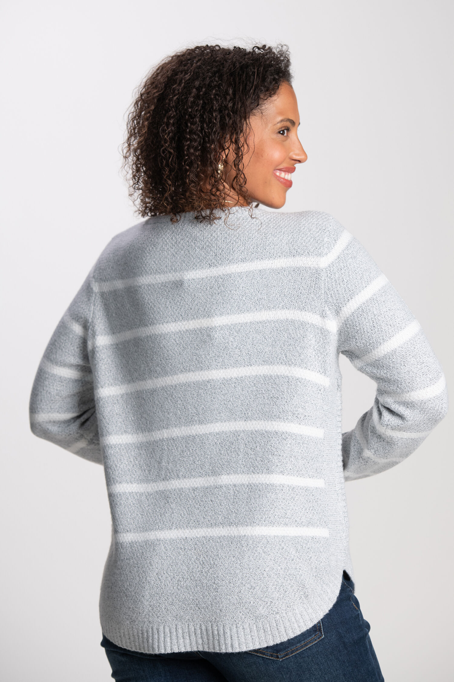 In Motion Striped Knit Sweater Image 2