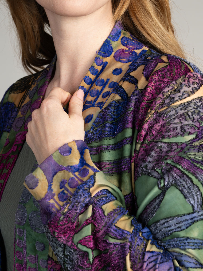 Burnout Open Front Cardigan