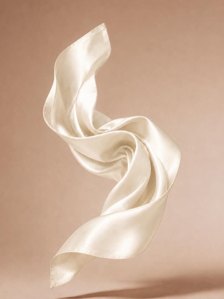 Satin-Like Square Scarf