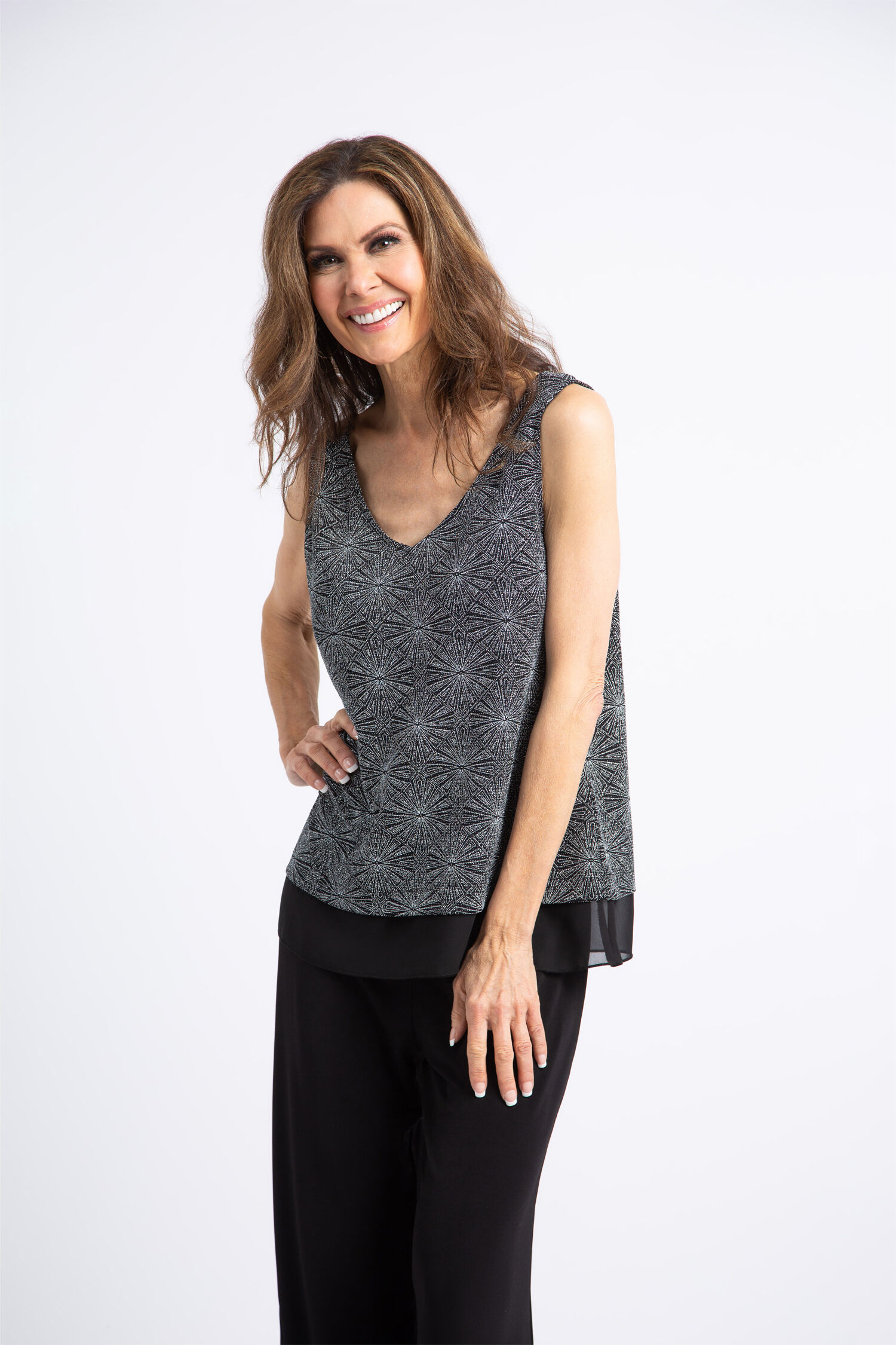 &frac34; Sleeve Shimmer Cardigan Image 2