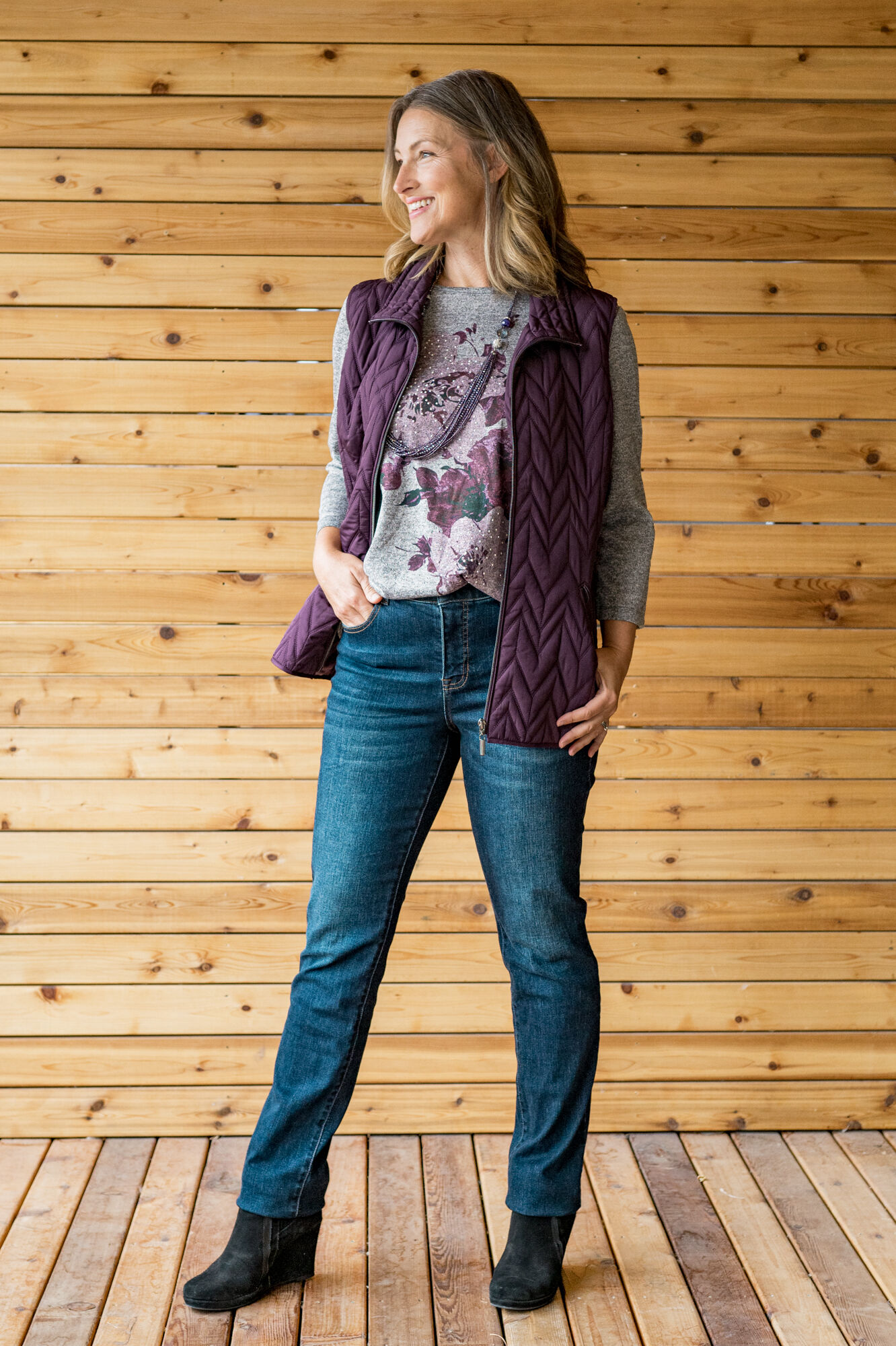 Quilted Lightweight Puffer Vest Image 2